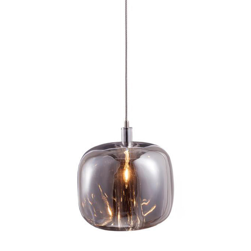 1-Light Modern Unique Geometric Pendant Lighting with Glass Shade