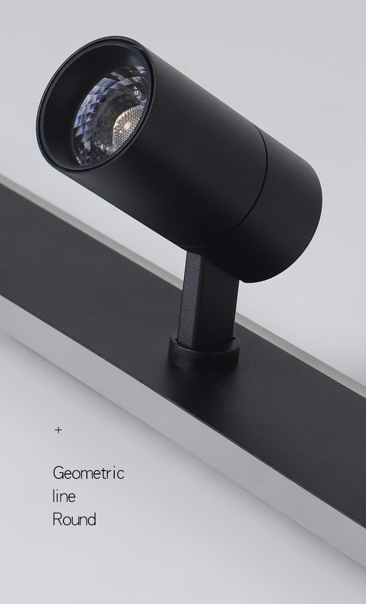 Langwerpige acryl schaduw LED-plafondlamp in moderne eenvoud Metalen lamp Semi-inbouwmontage voor commerciële ruimtes