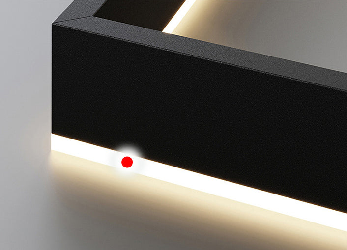 Accesorios de iluminación de lámparas cuadradas modernas Luz de araña de metal