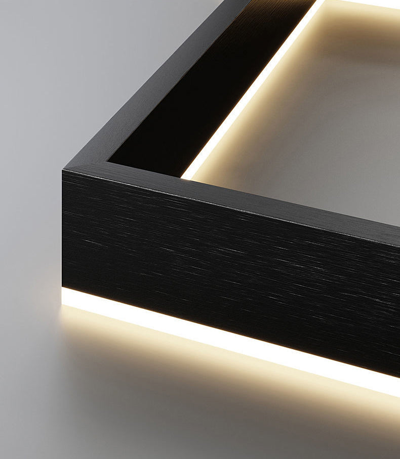 Lámparas de lámpara cuadrada moderna lámpara de metal 3 luces lámparas de lámpara