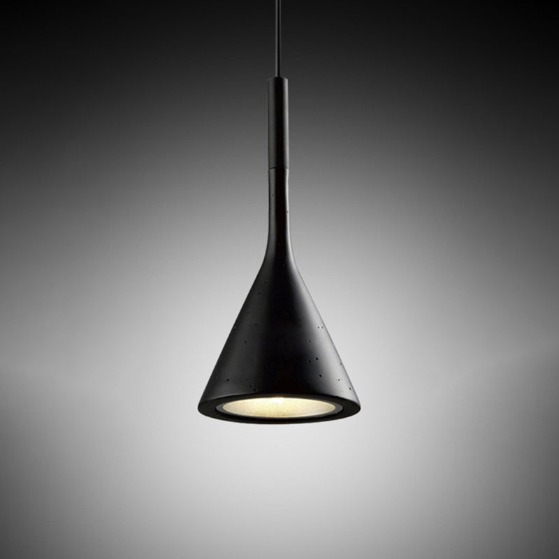 Modern Cone Pendant Light Kit Cement 1 Light Pendant Lamp
