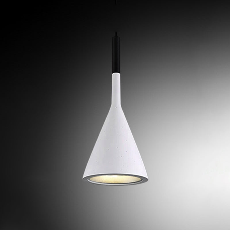 Modern Cone Pendant Light Kit Cement 1 Light Pendant Lamp