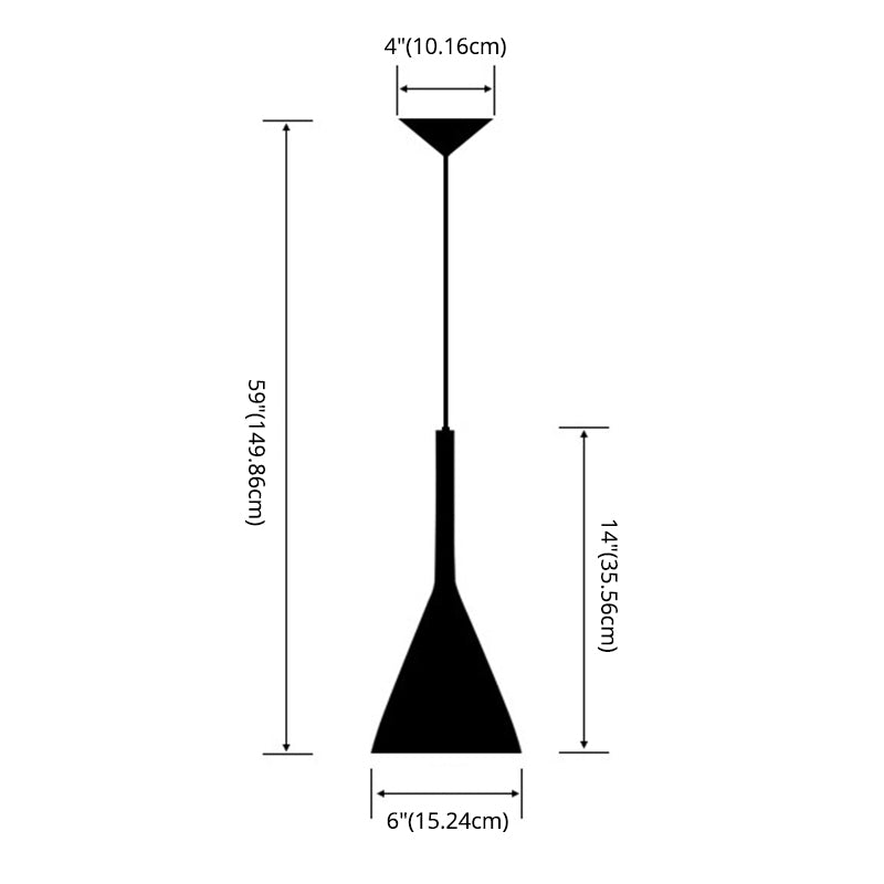 Modern Cone Pendant Light Kit Cement 1 Light Pendant Lamp