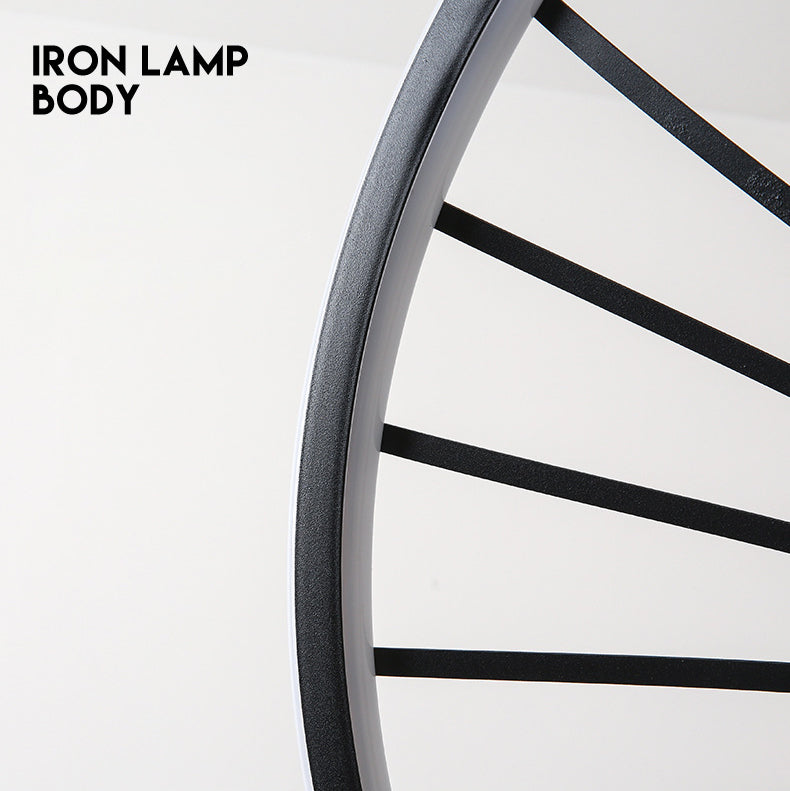 Luz colgante de negro de colgante en forma de alambre de alambre de hierro para el comedor para comedor