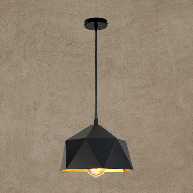 1 Lampada a ciondolo a diamante chiaro Nordic Minimalist Minimalist Metal Dining Room Hanging Lampada