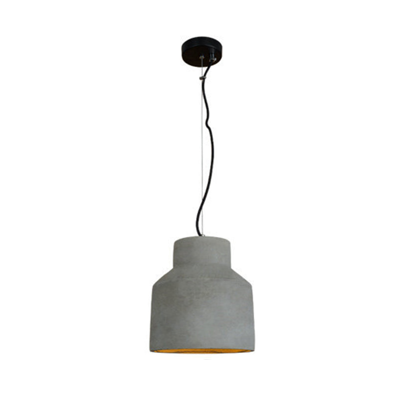 Modern Geometric Pendant Light Kit Cement 1 Light Pendant Lamp