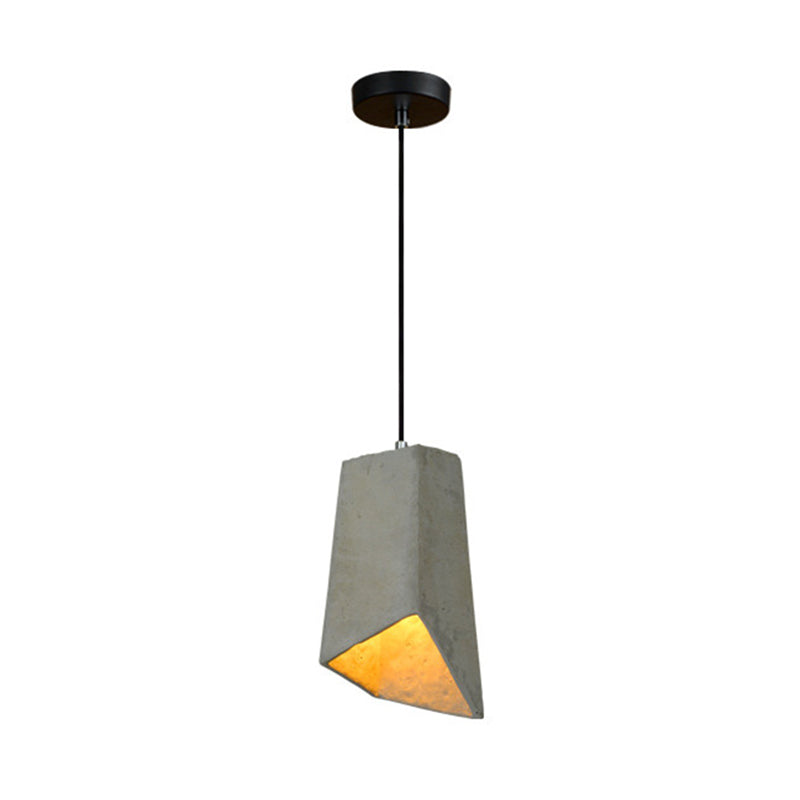 Modern Geometric Pendant Light Kit Cement 1 Light Pendant Lamp