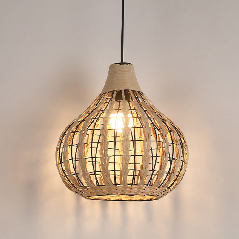 Chinesische Anhänger Beleuchtungskörper Rattan Hanges Licht mit hängenden Kabel für das Restaurant