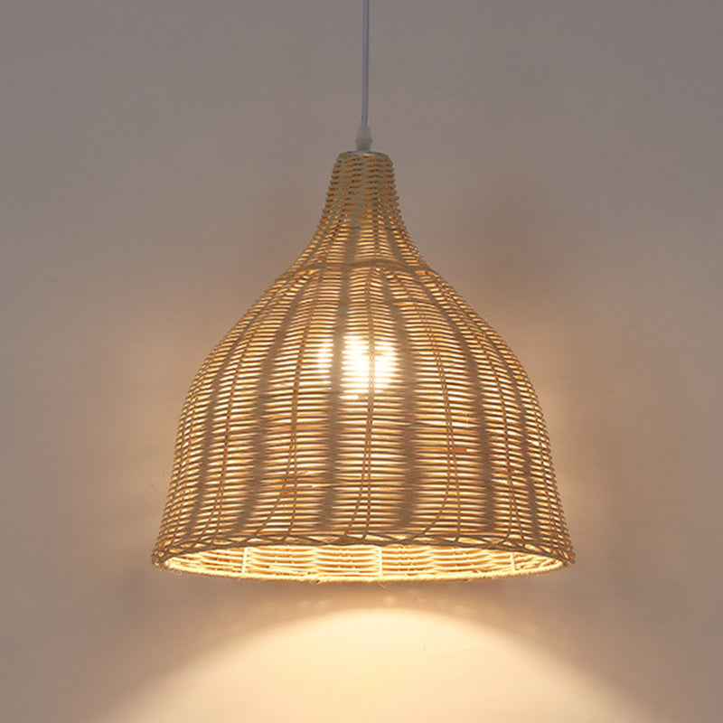 Chinesische Anhänger Beleuchtungskörper Rattan Hanges Licht mit hängenden Kabel für das Restaurant