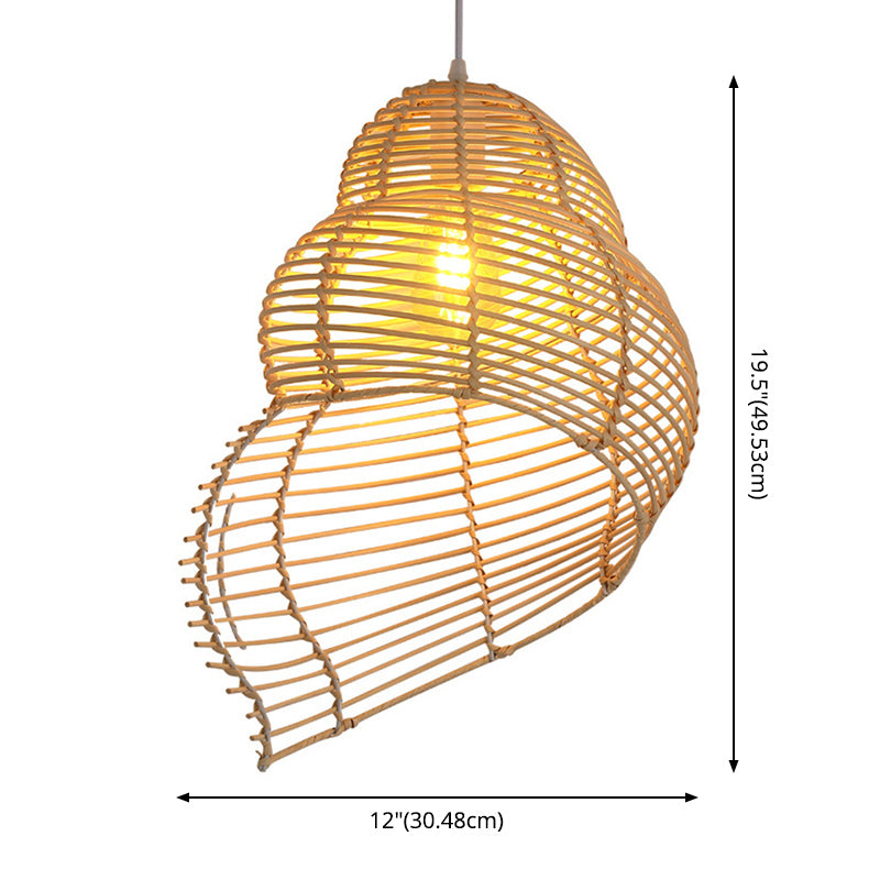 Chinesische Anhänger Beleuchtungskörper Rattan Hanges Licht mit hängenden Kabel für das Restaurant