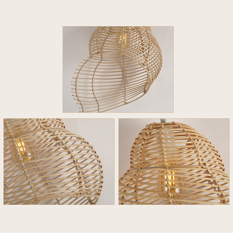 Chinesische Anhänger Beleuchtungskörper Rattan Hanges Licht mit hängenden Kabel für das Restaurant