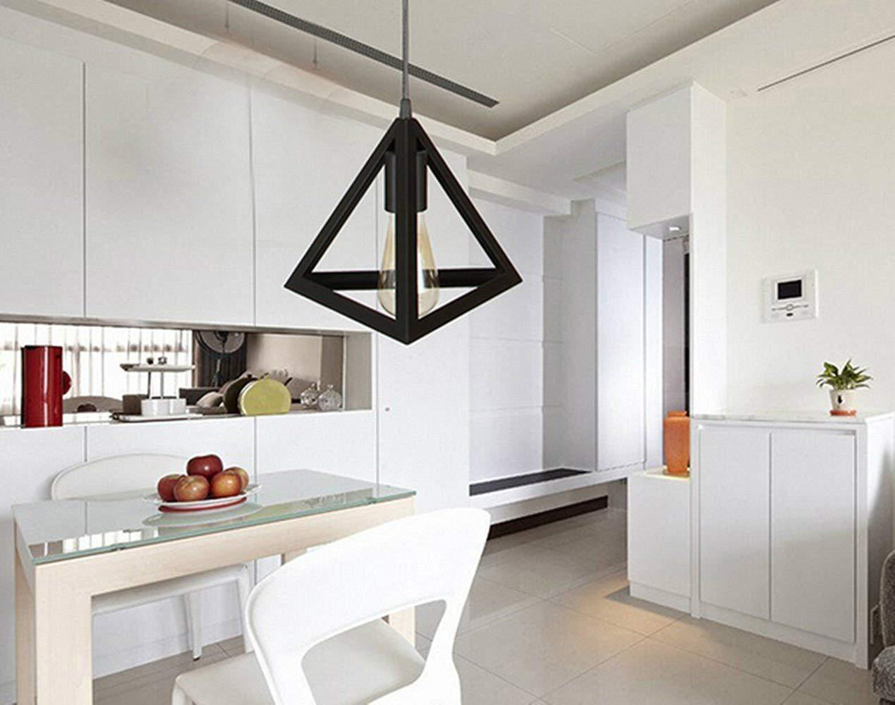 Modern Triangle Hanging Ceiling Light Metal 1 Light Pendant