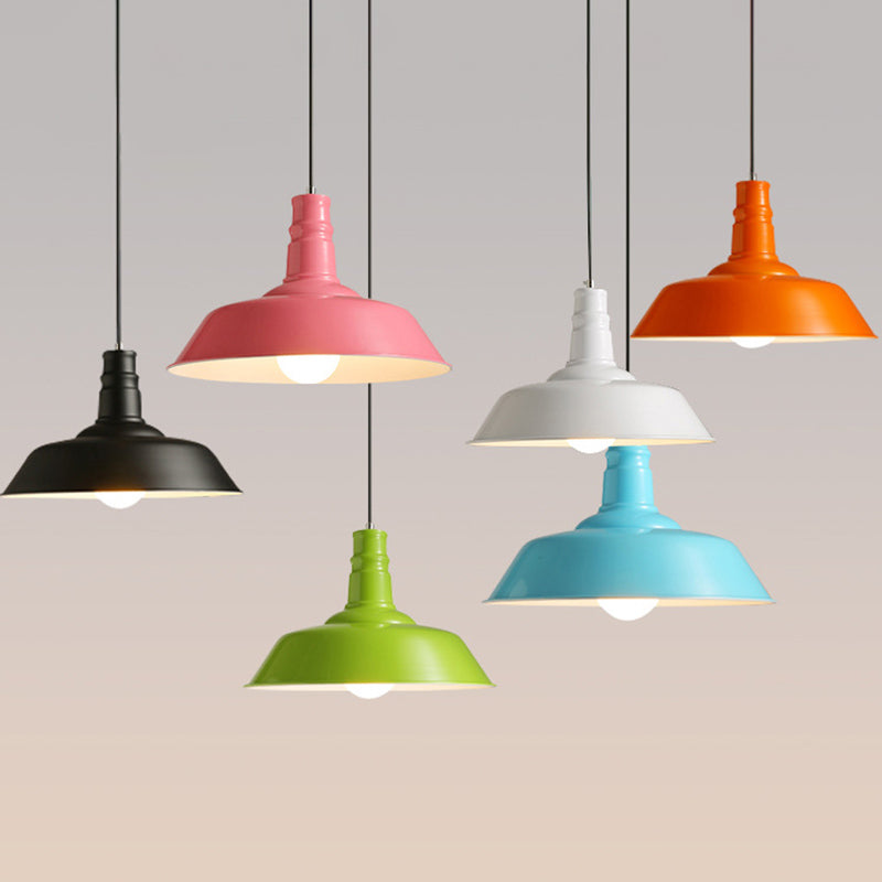 Moderne Macarons minimalistische Scheune Anhänger Leuchtmetall 1 Leichter Esszimmer Tisch Anhänger Beleuchtung