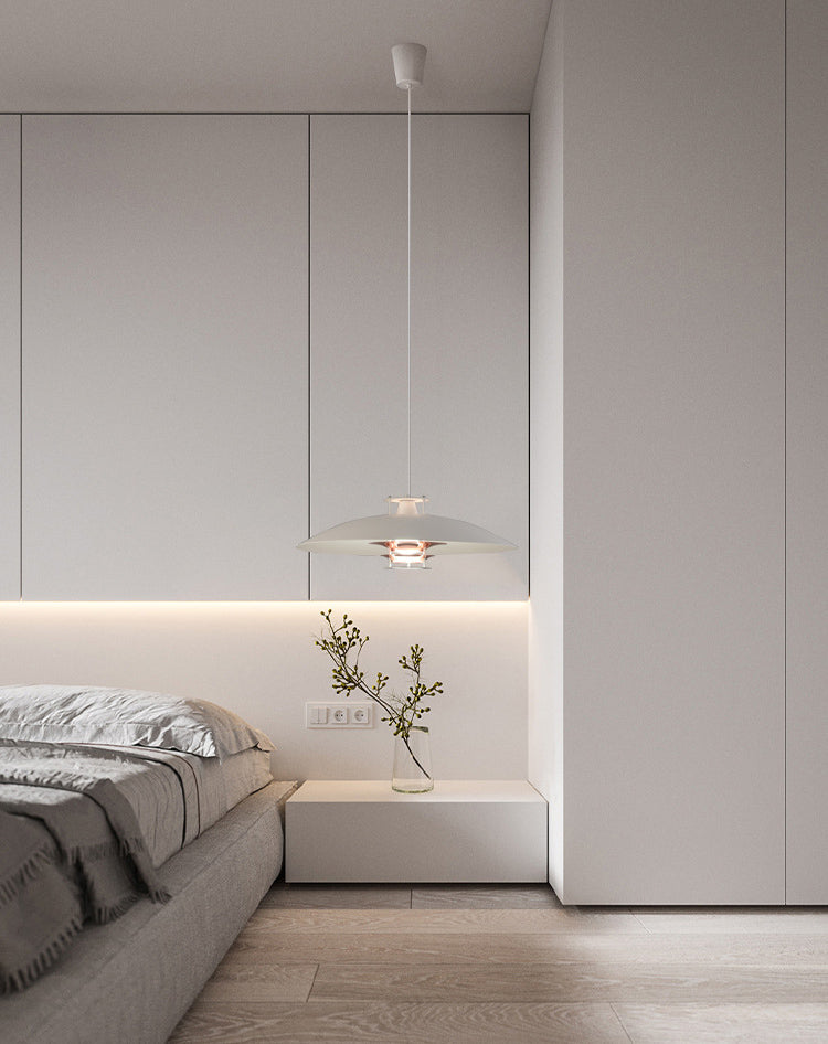 Fliegende Untertasse Metall hängend hängendes nordisches moderne 1 hängende Lampe für Wohnzimmer