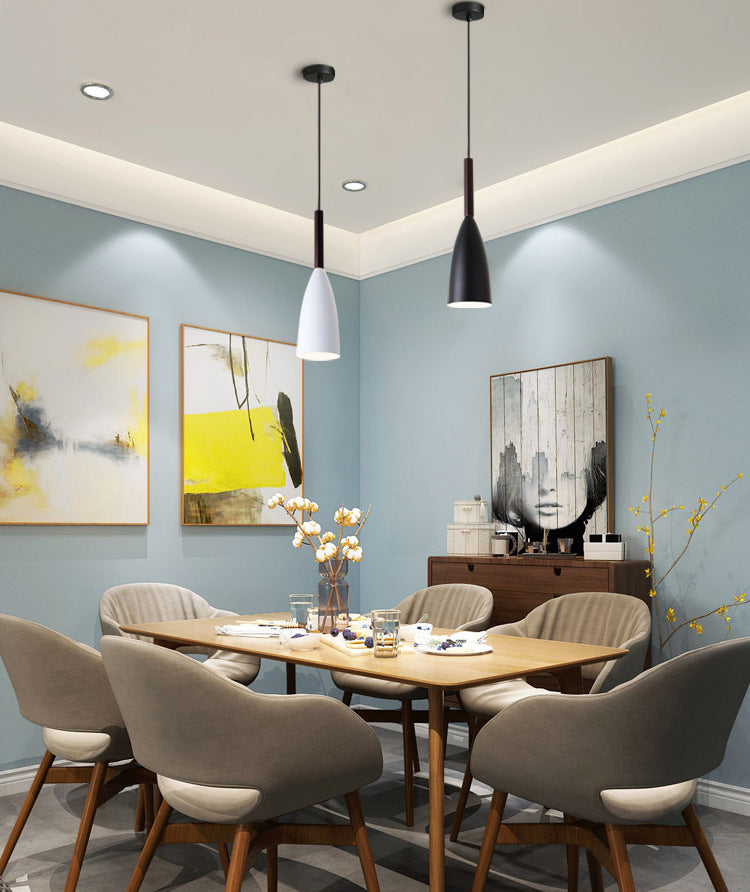 Ultra-moderne sich verjüngte Anhänger-Beleuchtungskörper metallische Hanglampe mit Hangschnur für das Restaurant