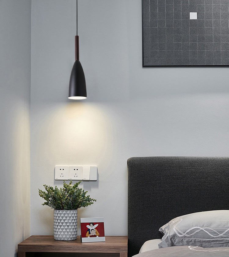 Ultra-moderne sich verjüngte Anhänger-Beleuchtungskörper metallische Hanglampe mit Hangschnur für das Restaurant