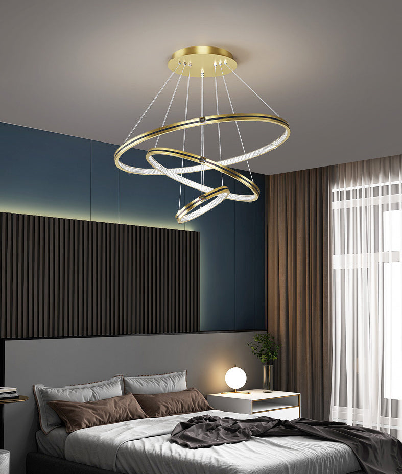 Simplicidad moderna Lámpara de araña orbicular acrílico Luces colgantes para colgantes para restaurante