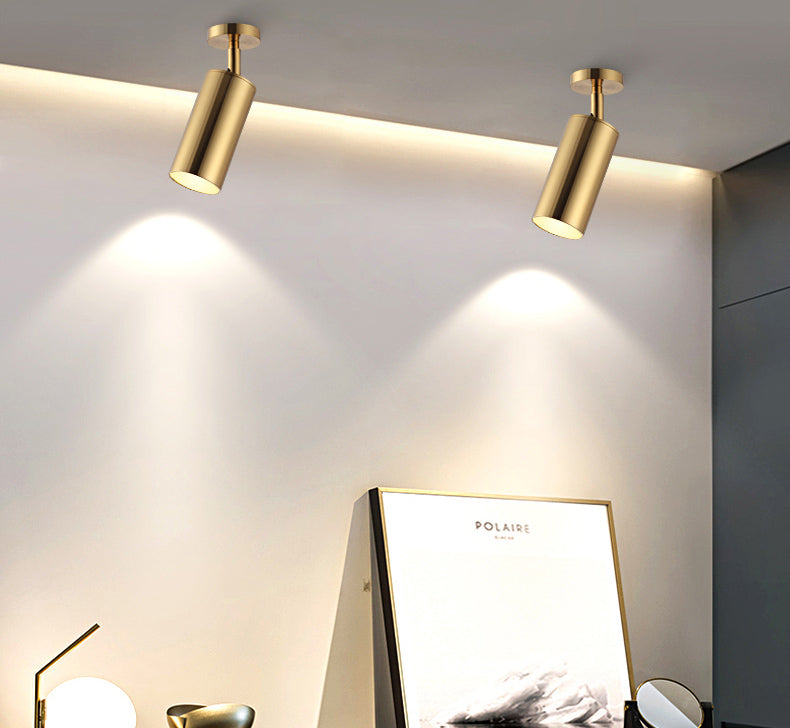 Moderne railverlichtingsideeën Minimalistische stijl in gouden woonkamer Gangpad Restaurant Huishoudelijke en kledingwinkel Commerciële opbouwspot