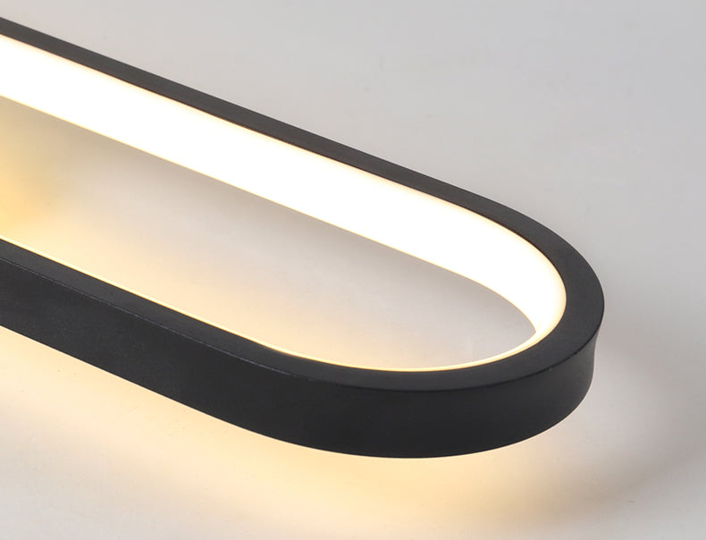 Lámpara de techo de metal de estilo moderno con montaje empotrado LED de pasillo oblongo y lámpara ajustable