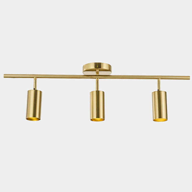 Gouden Spoor Verlichting Modern Licht Luxe Kleding Winkel Commerciële Woonkamer Achtergrond Muur Oppervlak Gemonteerd Huishouden Spotlight