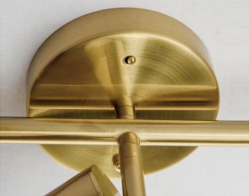 Gouden Spoor Verlichting Modern Licht Luxe Kleding Winkel Commerciële Woonkamer Achtergrond Muur Oppervlak Gemonteerd Huishouden Spotlight