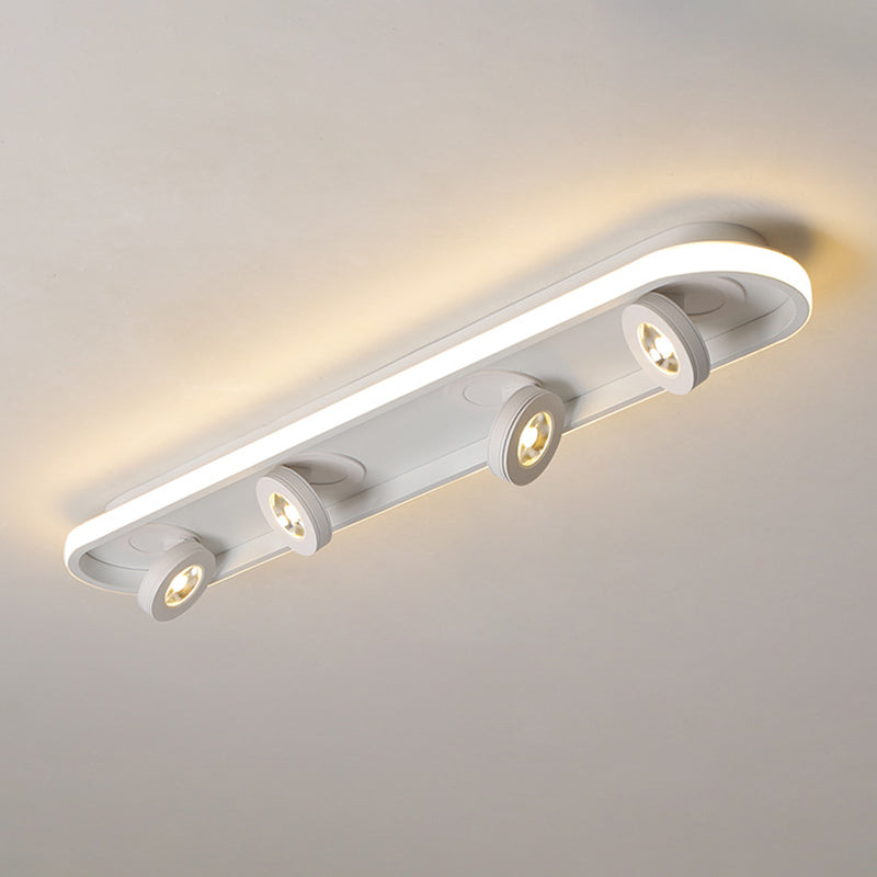 Plafonnier géométrique en métal, luminaire encastré à LED de Style moderne
