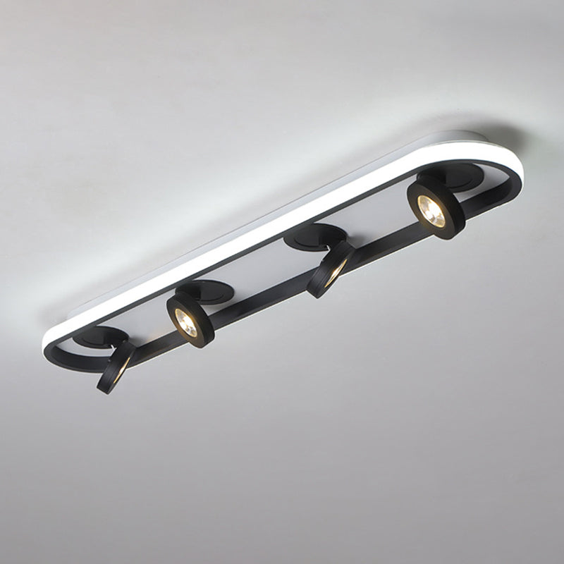 Plafonnier géométrique en métal, luminaire encastré à LED de Style moderne