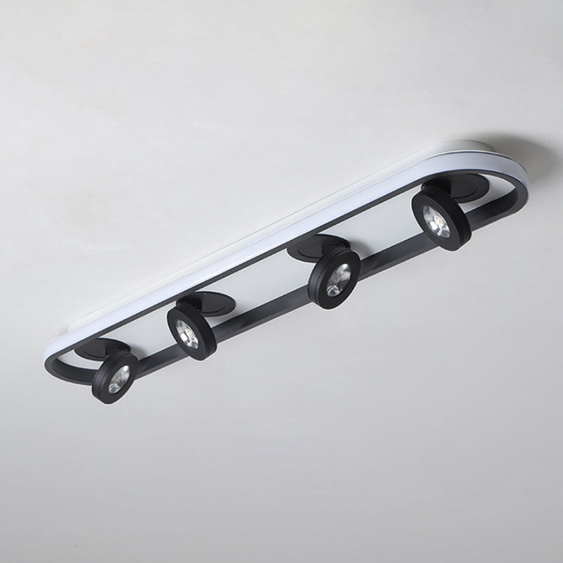 Plafonnier géométrique en métal, luminaire encastré à LED de Style moderne