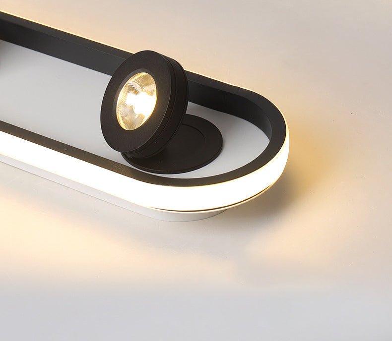 Plafonnier géométrique en métal, luminaire encastré à LED de Style moderne