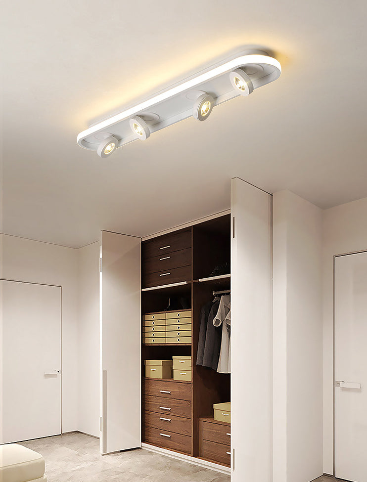 Plafonnier géométrique en métal, luminaire encastré à LED de Style moderne