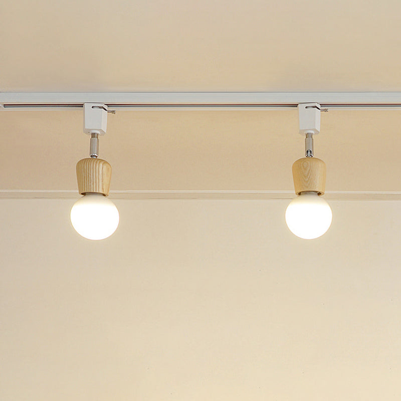 Japanse Stijl Solide Sood Track Licht Moderne Minimalistische Woonkamer Eetkamer Keuken Home Shop Commerciële Spotlight