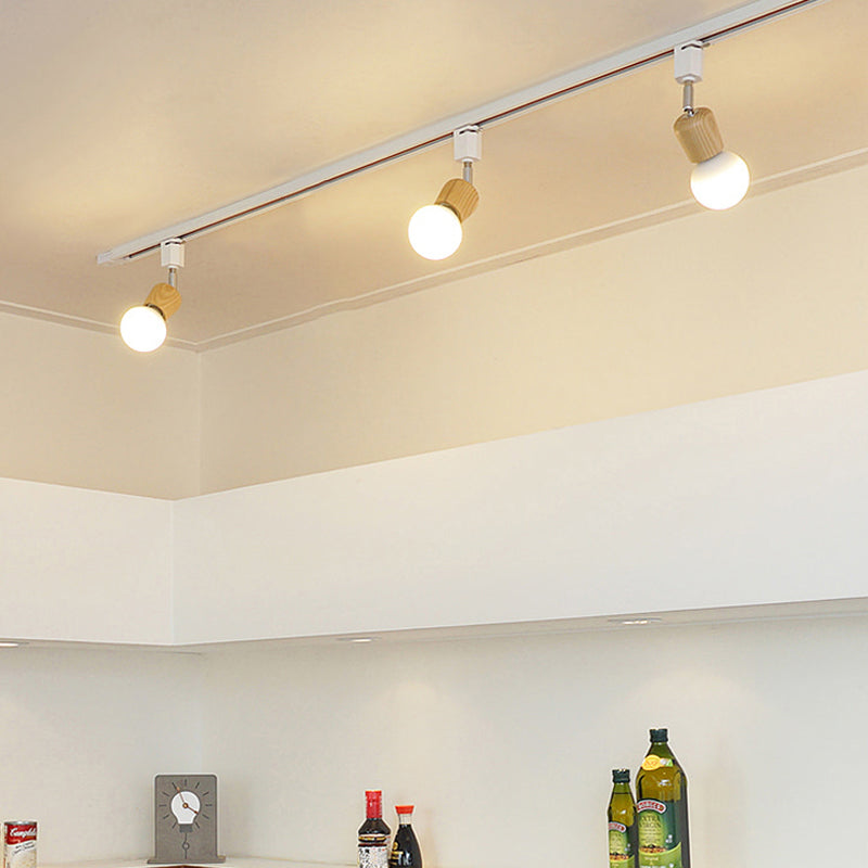 Japanse Stijl Solide Sood Track Licht Moderne Minimalistische Woonkamer Eetkamer Keuken Home Shop Commerciële Spotlight