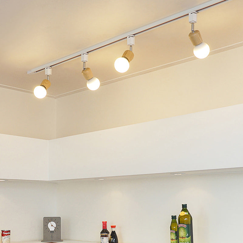 Japanse Stijl Solide Sood Track Licht Moderne Minimalistische Woonkamer Eetkamer Keuken Home Shop Commerciële Spotlight