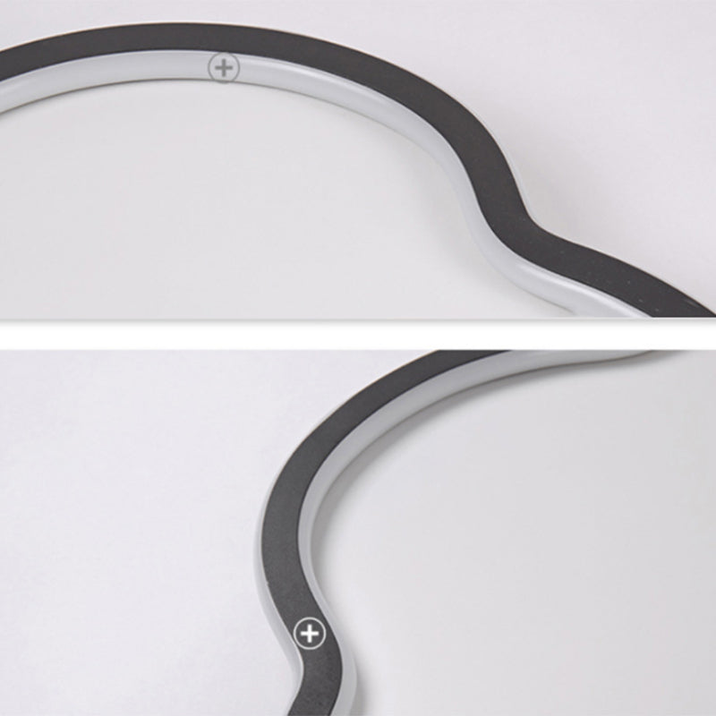 Flower Bedroom Flush Ceiling Light Metal LED Simplicity Flush Mount Light Fixture