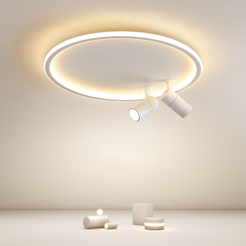 Eenvoud-Stijl Cirkel Flush Mount Verlichting Metaal LED Slaapkamer Plafond Licht Profiel