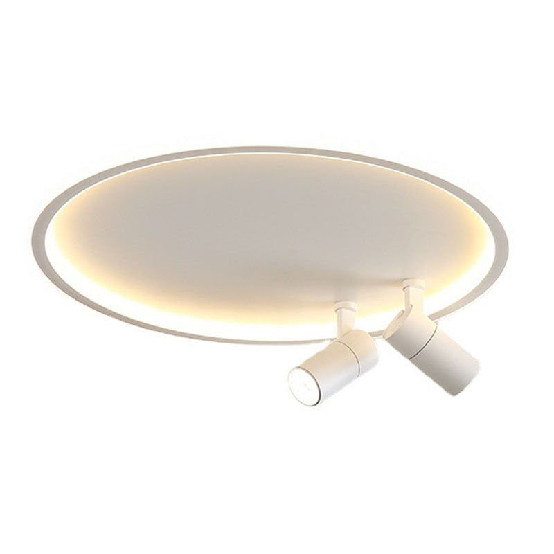 Eenvoud-Stijl Cirkel Flush Mount Verlichting Metaal LED Slaapkamer Plafond Licht Profiel