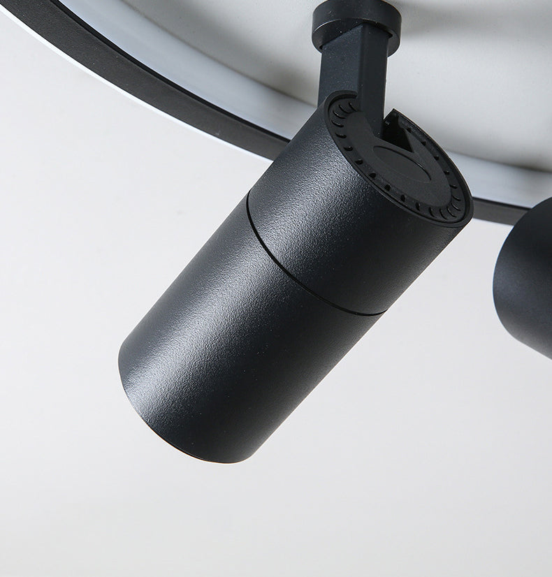 Eenvoud-Stijl Cirkel Flush Mount Verlichting Metaal LED Slaapkamer Plafond Licht Profiel