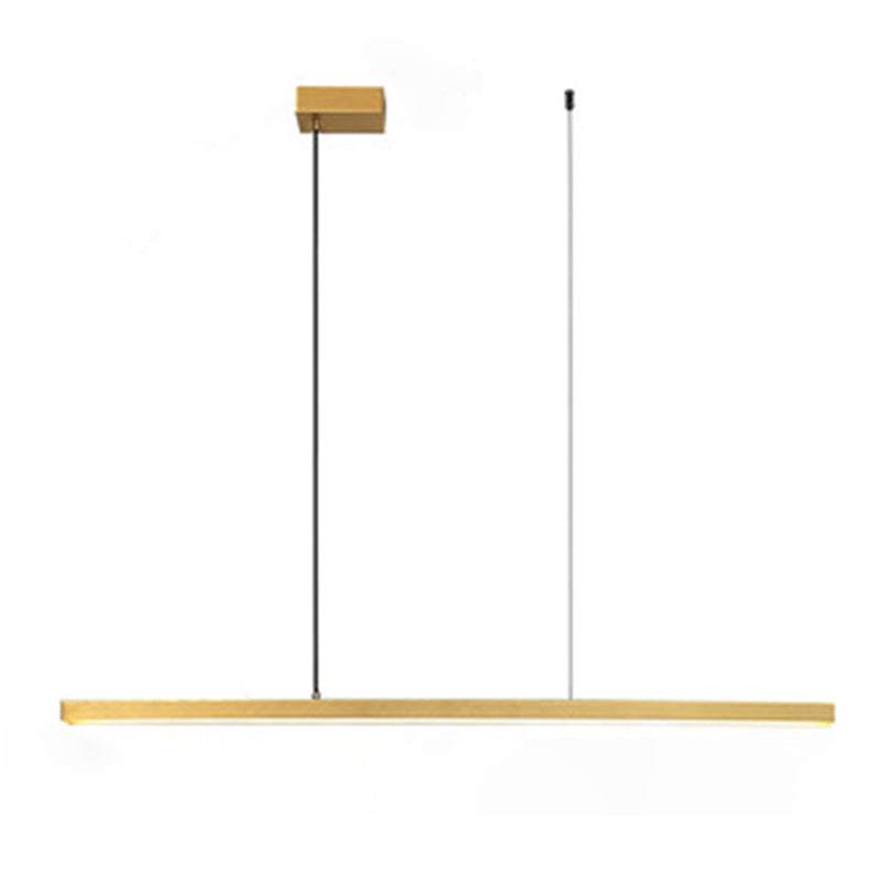 Linear Over Island Lighting Metal Modern Simplicity Hanging Island Lights for Restaurant