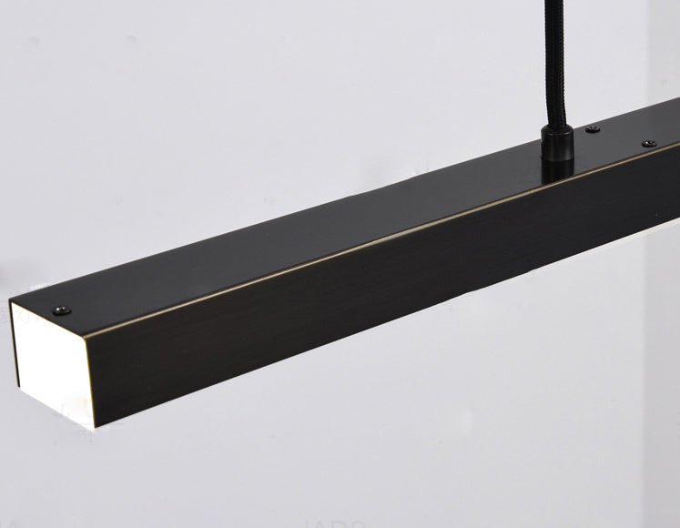 Linear Over Island Lighting Metal Modern Simplicity Hanging Island Lights for Restaurant