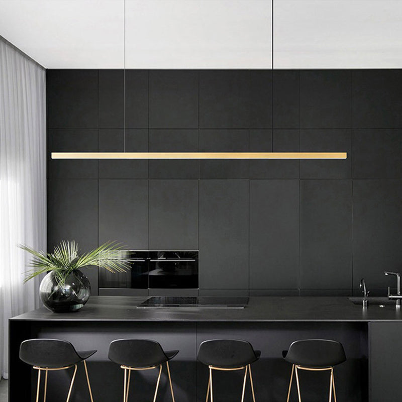 Linear Isola Lighting Acrilic Contemporary Simplicity Fishings a sospensione per il ristorante