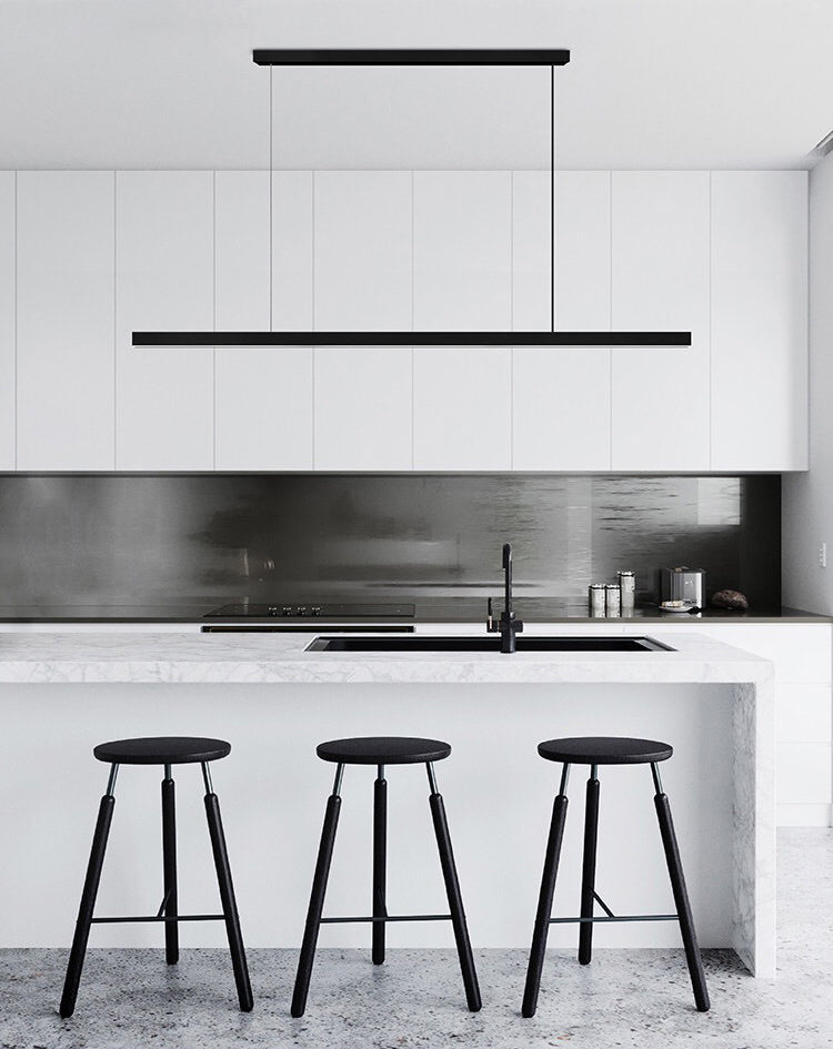 Linear Isola Lighting Acrilic Contemporary Simplicity Fishings a sospensione per il ristorante