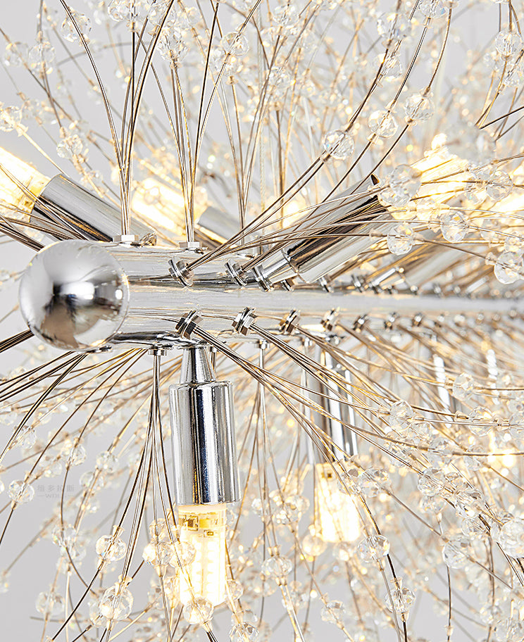 Firework Island Lighting Fixtures Crystal Minimalism Pendant Lighting Fixtures for Restaurant