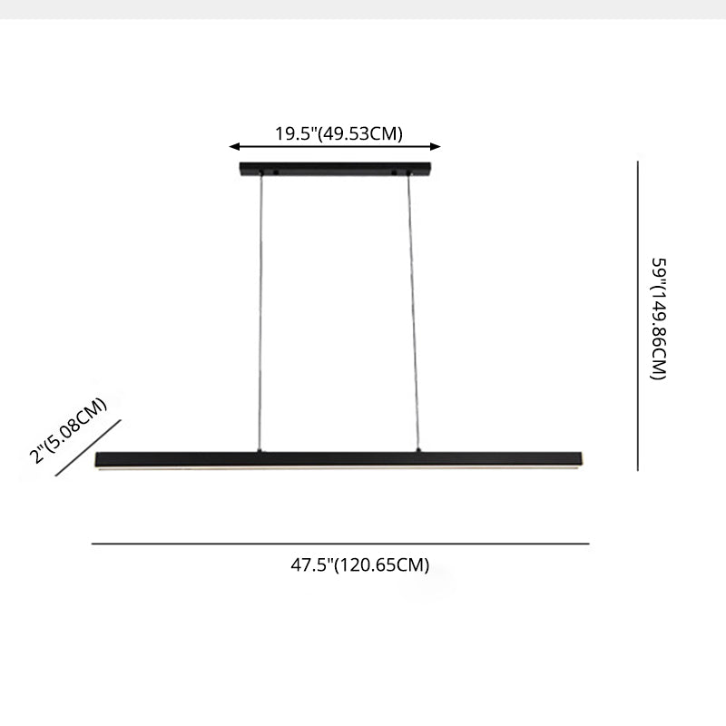 Linear Island Pendant Lights Ultra-Contemporary Acrylic Island Pendant Lights for Restaurant