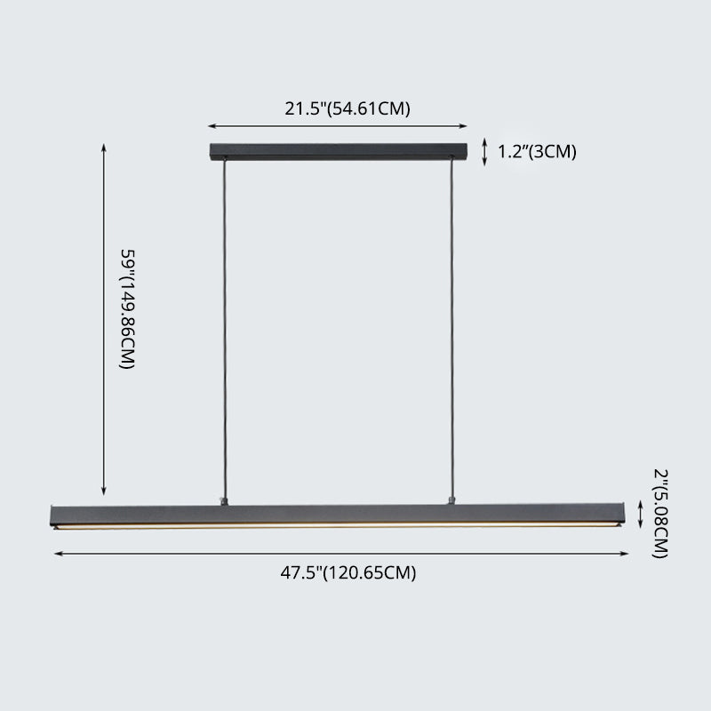 Linear Island Pendant Lights Ultra-Contemporary Acrylic Island Pendant Lights for Restaurant