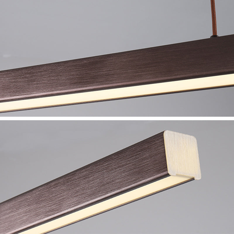 Rectangle Island Chandelier Lights Contemporary Acrylic Chandelier Lighting Fixtures for Dining Table