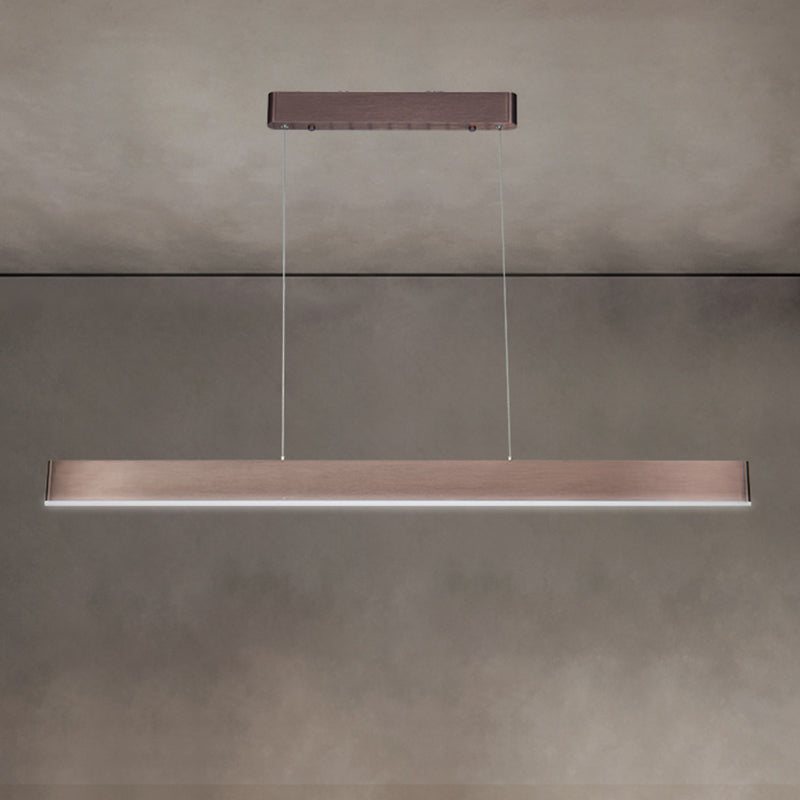 Rectangle Island Chandelier Lights Simplicity Acrylic Chandelier Lighting Fixtures for Restaurant