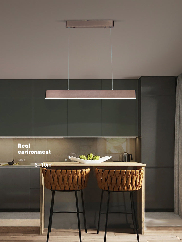 Rectangle Island Chandelier Lights Simplicity Acrylic Chandelier Lighting Fixtures for Restaurant