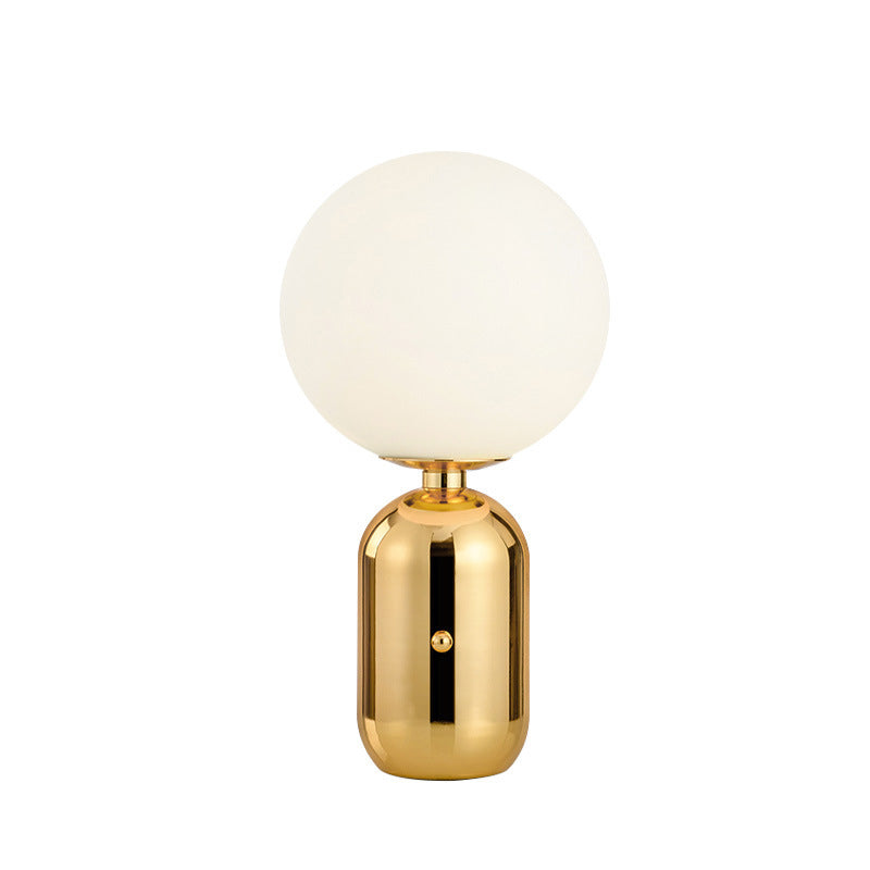 Glass Spherical Table Light Modern 1 Light Table Lamp