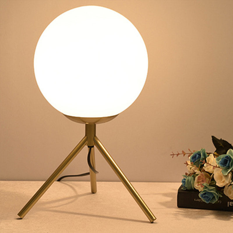 Verre de lampe à table mondiale moderne 1 lumière de table lumineuse