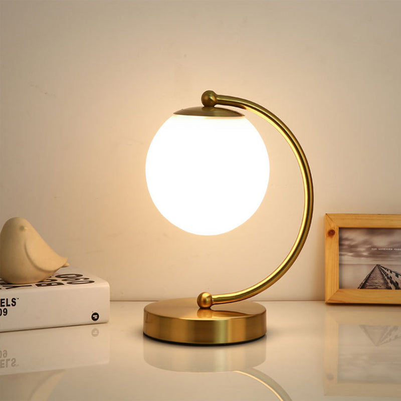 Verre de lampe à table mondiale moderne 1 lumière de table lumineuse